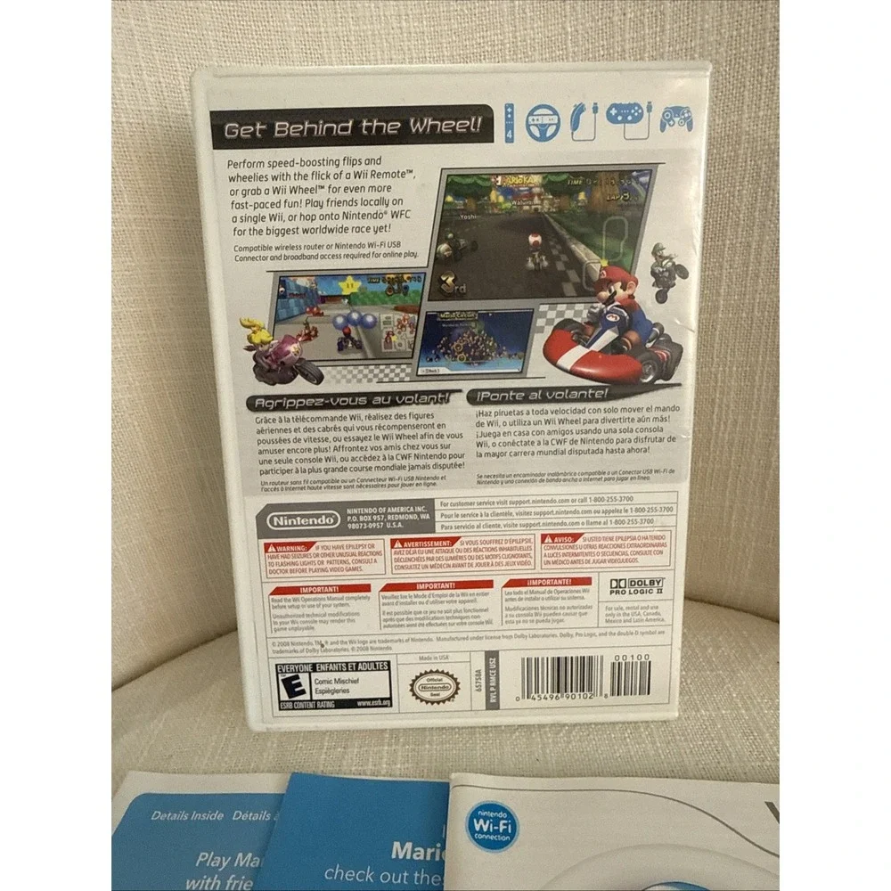 Mario Kart Wii (Nintendo,‎ 2008) Case And Manual Only! Please Read NO GAME